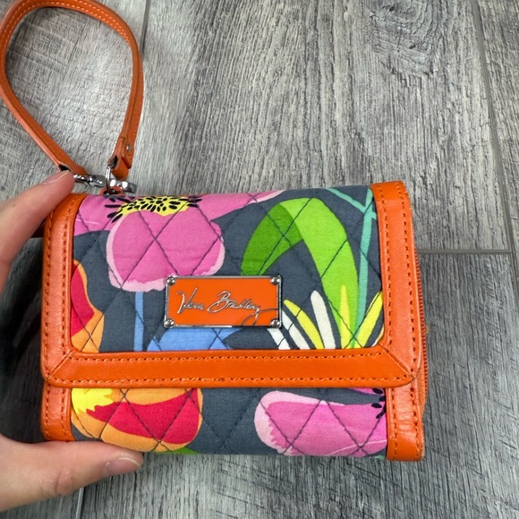 Vera Bradley Orange Anniversary Wristlet Wallet - Picture 2 of 10